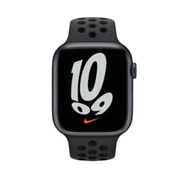 Apple Watch (Series 7) Octubre 2021 - Wifi Only - 41 mm - Aluminium Black - Nike Sport band Black