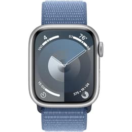 Apple Watch Series 9 (2023) GPS + Cellular 41 mm - Aluminium Silver - Sport loop Blue