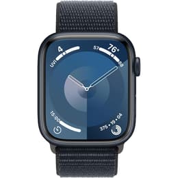 Apple Watch (Series 9) September 2023 - Wifi Only - 45 - Aluminium Black - Sport loop Midnight