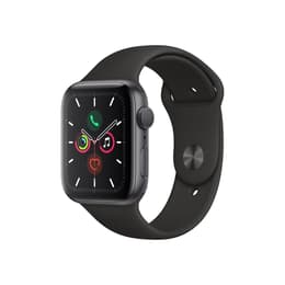Apple Watch (Series 4) September 2018 - Cellular - 44 mm - Stainless steel Space Black - Sport Band Black