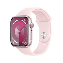 Apple Watch (Series 9) September 2023 - Wifi Only - 45 - Aluminium Pink - Sport band Pink
