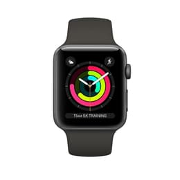 Apple Watch (Series 3) September 2017 - Cellular - 38 mm - Ceramic Space Gray - Sport band Black
