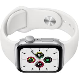 Apple Watch (Series 6) September 2020 - Wifi Only - 40 mm - Aluminium Silver - Sport band White