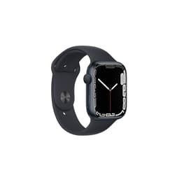 Apple Watch (Series 7) October 2021 - Cellular - 45 mm - Aluminium Black - Sport band Blue