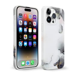 iPhone 15 Pro Max case - Plastic - Marbled white