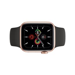 Apple Watch (Series SE) September 2020 - Cellular - 44 mm - Aluminium Gold - Sport band Black