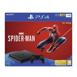 PlayStation 4 Slim 1000GB - Black + Marvel’s Spider-Man