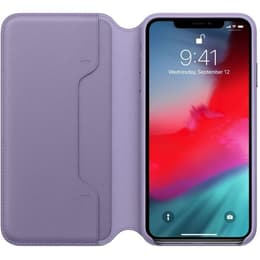 iPhone XS Max case - Leather - Lilac purple