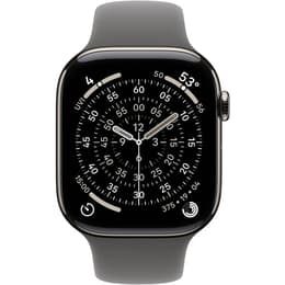 Apple Watch Series 11 (2025) GPS + Cellular 46 mm - Titanium Natural - Sport band Gray