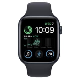 Apple Watch (Series SE) September 2022 - Wifi Only - 44 mm - Aluminium Midnight - Sport band Black
