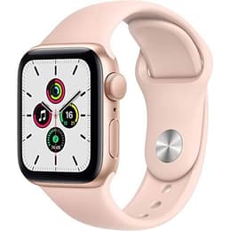 Apple Watch (Series SE) September 2020 - Wifi Only - 40 mm - Aluminium Gold - Sport band Pink sand