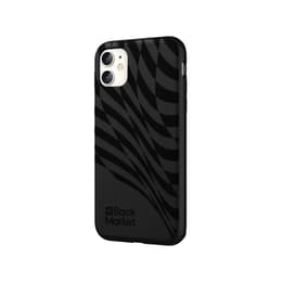 Back Market Case iPhone 11 and protective screen - Recycled plastic - Black Wave