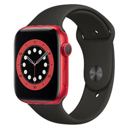 Apple Watch (Series 7) October 2021 - Wifi Only - 45 mm - Aluminium Red - Sport band Black