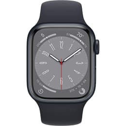 Apple Watch (Series 8) September 2020 - Cellular - 41 - Aluminium Black - Sport band Black