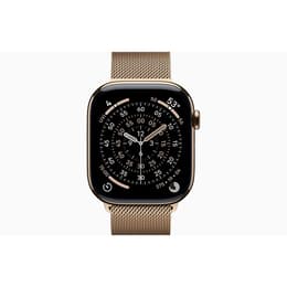 Apple Watch Series 11 (2025) GPS + Cellular 46 mm - Titanium Gold - Milanese loop Gold