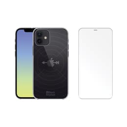 Back Market Case iPhone 12 / iPhone 12 Pro and protective screen - GRS 4.0 Recycled plastic - Transparent
