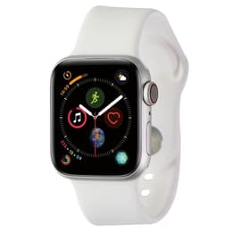 Apple Watch (Series 4) September 2018 - Wifi Only - 40 mm - Aluminium Silver - Sport Band White