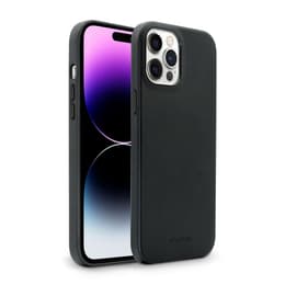 iPhone 14 Pro case - Leather - Black