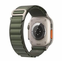 Apple Watch Ultra (2022) GPS + Cellular 49 mm - Titanium Natural Titanium - Alpine loop Green