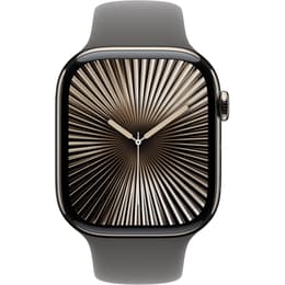 Apple Watch Series 10 (2024) GPS + Cellular 46 mm - Titanium Natural - Sport band Gray