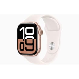 Apple Watch Series 10 (2024) GPS + Cellular 42 mm - Aluminium Rose Gold - Sport band Pink