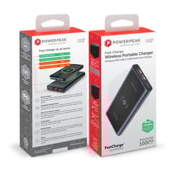 Powerpeak 2-in-1 Wireless Charger 10,000 mAh Smartphone Accessories