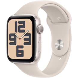 Apple Watch (Series SE) August 2020 - Wifi Only - 44 - Aluminium Starlight - Sport band Starlight