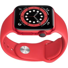 Apple Watch (Series 6) September 2020 - Wifi Only - 44 mm - Aluminium Red - Sport band Red