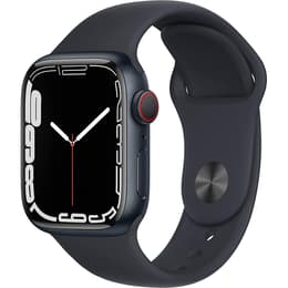 Apple Watch (Series 7) September 2021 - Wifi Only - 41 - Aluminium Black - Braided Solo loop Black