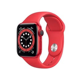 Apple Watch (Series 7) October 2021 - Wifi Only - 45 mm - Aluminium Red - Sport band Red