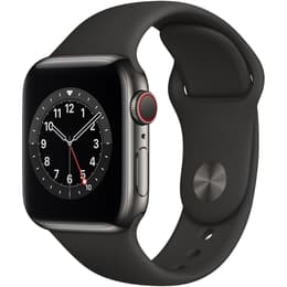 Apple Watch (Series 6) September 2020 - Wifi Only - 40 mm - Aluminium Gray - Sport band Black