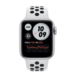 Apple Watch (Series 6) 2020 - Cellular - 44 mm - Aluminium Silver - Nike Sport band Black