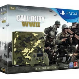 PlayStation 4 Slim 1000GB - Green - Limited edition Call of Duty: WWII + Call of Duty WWII