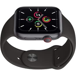 Apple Watch (Series SE) September 2020 - Cellular - 44 mm - Aluminium Space gray - Sport band Black