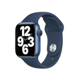 Apple Watch Series 7 (2021) GPS + Cellular 45 mm - Aluminium Blue - Sport band Blue