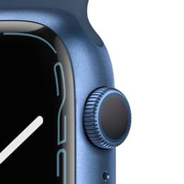 Apple Watch Series 7 (2021) GPS + Cellular 45 mm - Aluminium Blue - Sport band Blue