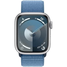 Apple Watch Series 9 (2023) GPS 41 mm - Aluminium Silver - Sport loop Blue