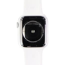Apple Watch (Series 4) - Cellular - 44 mm - Aluminium Silver - Sport Band White