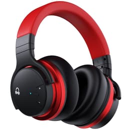 Movssou E7 Active Noise cancelling Headphone Bluetooth with microphone - Black/Red