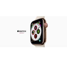 Apple Watch (Series 4) Sept - Cellular - 40 mm - Stainless steel Gold - Sport Band Gold