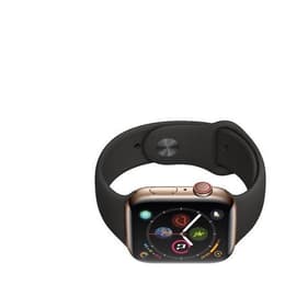 Apple Watch Series 4 (2018) GPS + Cellular 40 mm - Stainless steel Gold - Sport band Black