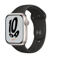 Apple Watch (Series 7) October 2021 - Wifi Only - 45 mm - Aluminium Gray - Sport band Black