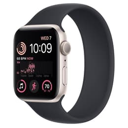 Apple Watch (Series 7) October 2021 - Wifi Only - 45 mm - Aluminium Starlight - Sport band Black