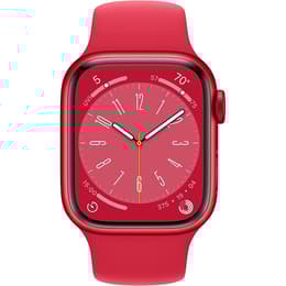 Apple Watch Series 8 (2022) GPS + Cellular 45 mm - Aluminium Red - Sport band Red
