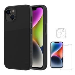 iPhone 14 case and protective screen - - Black