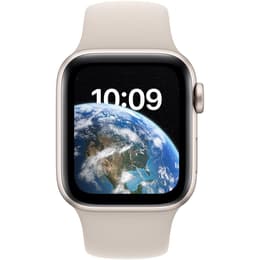 Apple Watch (Series SE) September 2022 - Wifi Only - 40 mm - Aluminium Silver - Sport band White