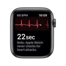 Apple Watch (Series 5) September 2019 - Cellular - 40 mm - Titanium Black - Sport Band Black