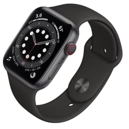 Apple Watch (Series 6) September 2020 - Cellular - 40 mm - Aluminium Black - Sport band Black