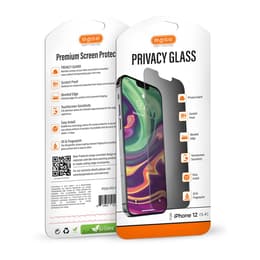 iPhone 12 Mini protective screen - Tempered glass - Black