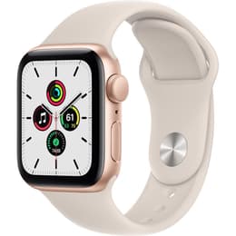 Apple Watch (Series SE) September 2020 - Wifi Only - 40 mm - Aluminium Gold - Sport band Starlight